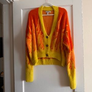 UO Theo Fuzzy Cardigan (S)
